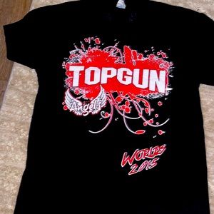 Top Gun all stars cheerleading Angels Worlds 2015 t shirt